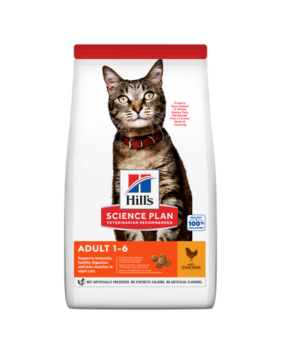 HILL'S Science Plan Feline Adult Optimal Care Chicken 15 kg